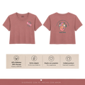 crop tee Salmo 147:3 rosa vintage